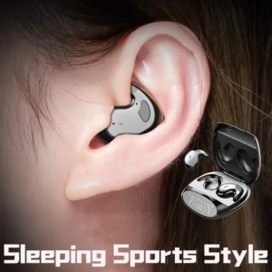 SK Ultra-thin Sleep Earbuds Wireless Bluetooth Earphones Invisible Ear Buds Hidden In Ear Button Sports Headset Waterproof